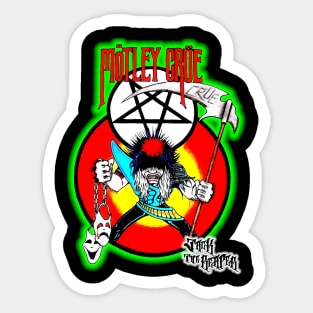 Motley Crue Glam Rock Art Sticker